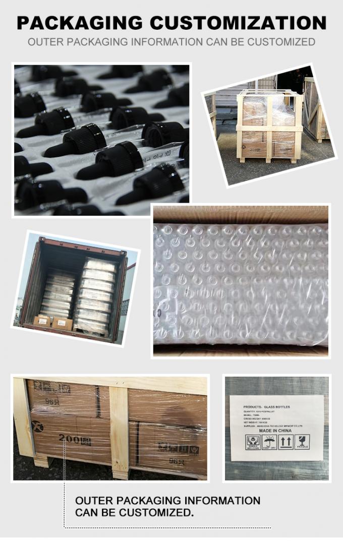 공장 가격 대용품 팅크러 병 플라스틱 목재 캡과 유리 팅크러 병 OEM 2