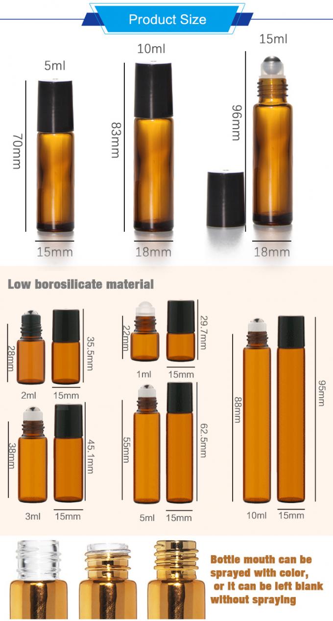 에센셜 오일용 8ml 5ml 맑은 빈 롤 0