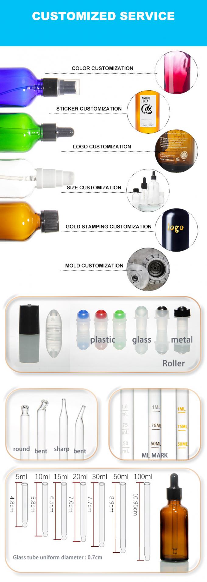 OEM 5ml 10ml 1oz 앰버 글래스 드롭퍼 병 에센셜 오일 3