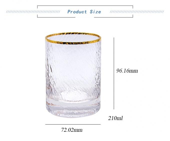 맞춤식 로고 에스프레소 샷 글래스 록 위스키 네그로니 글래스 210ml 0