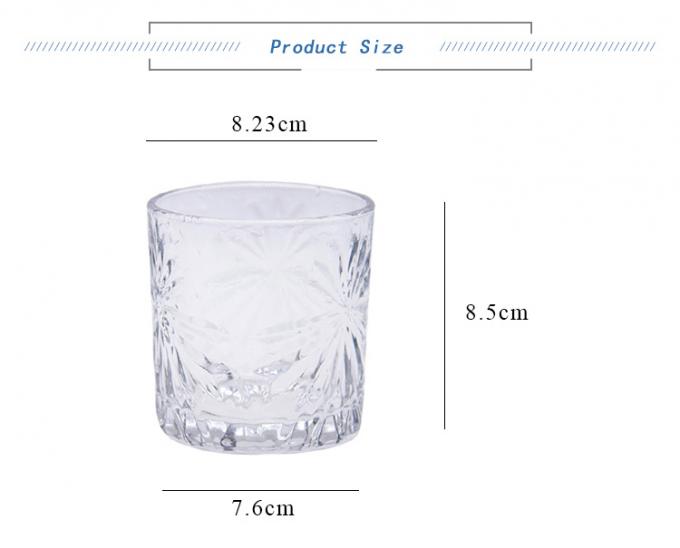 사용자 지정 물 주스 음료 잔 컵 엠보스 크리스탈 10oz 0