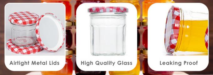 주문 고품질 370ml 500ml 꿀 저장 유리 음식 잔 저장 2