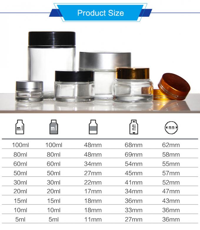50g 200ml 냉동 화장품 크림 병 사용자 지정 빈 입술 발암 1