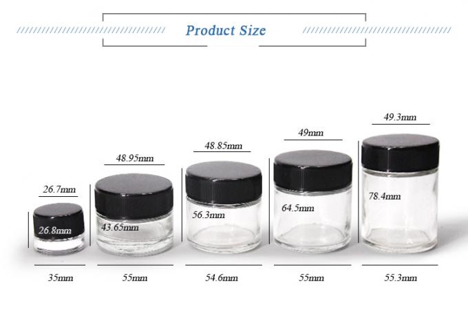 5g 10g 15g 1oz 플라스틱 뚜?? 이 있는 화장품 유리 크림 병 1