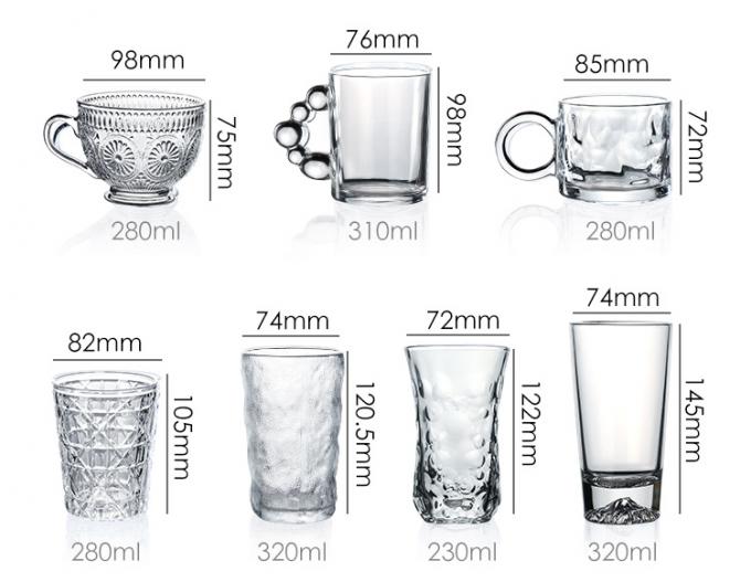 스테인 맥주 마시는 150ml를 위한 OEM 유리 에스프레소 머그 2