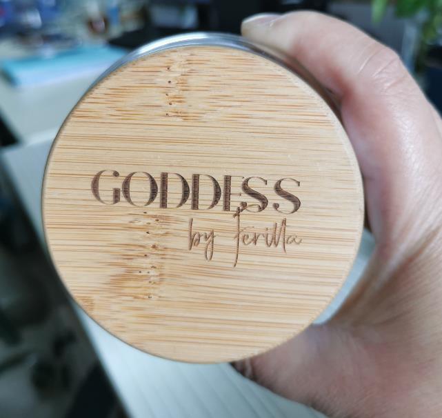 재사용 가능한 대나무 컵 뚜?? 나무 컵 뚜?? 넓은 입 70mm 6