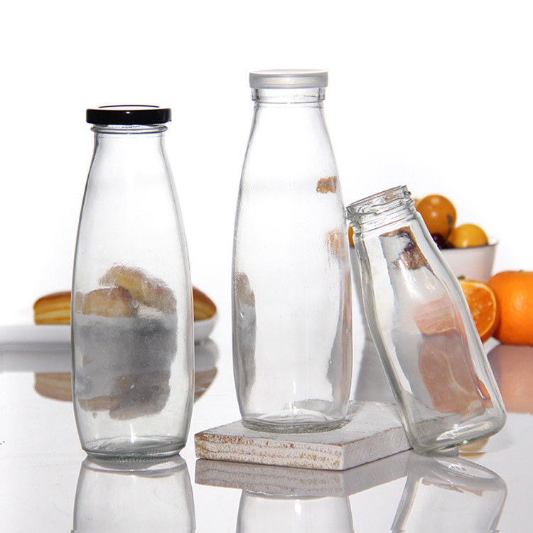 고품질 250ml 300ml 500ml 750ml 1L 유리 소스 병 금속 뚜?? 과 플라스틱 뚜??