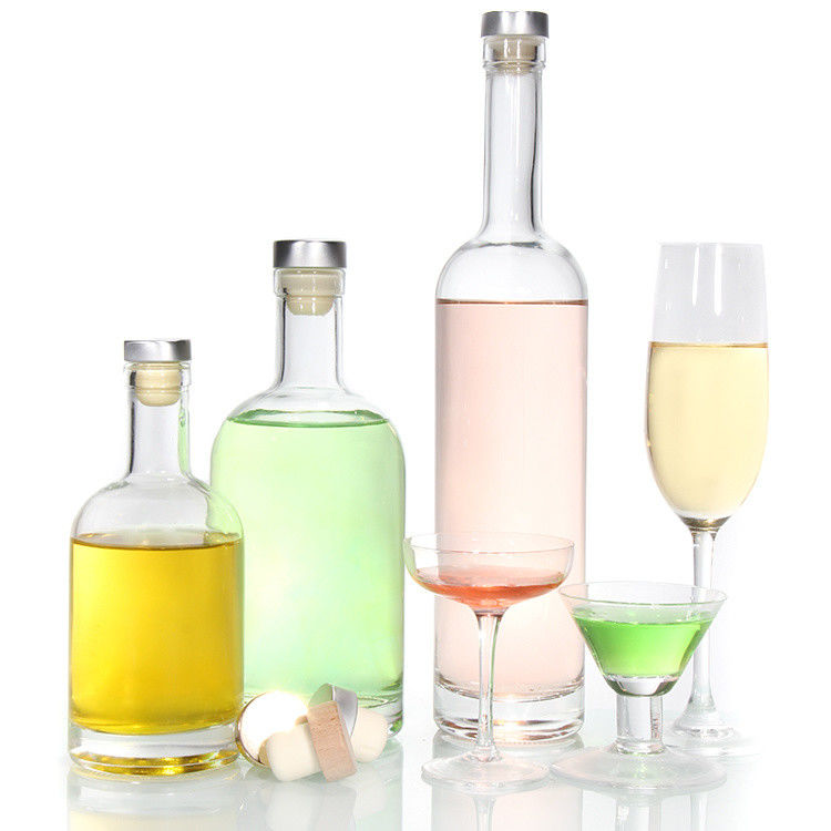 램 위스키를 위한 750ml 유리 음주 병