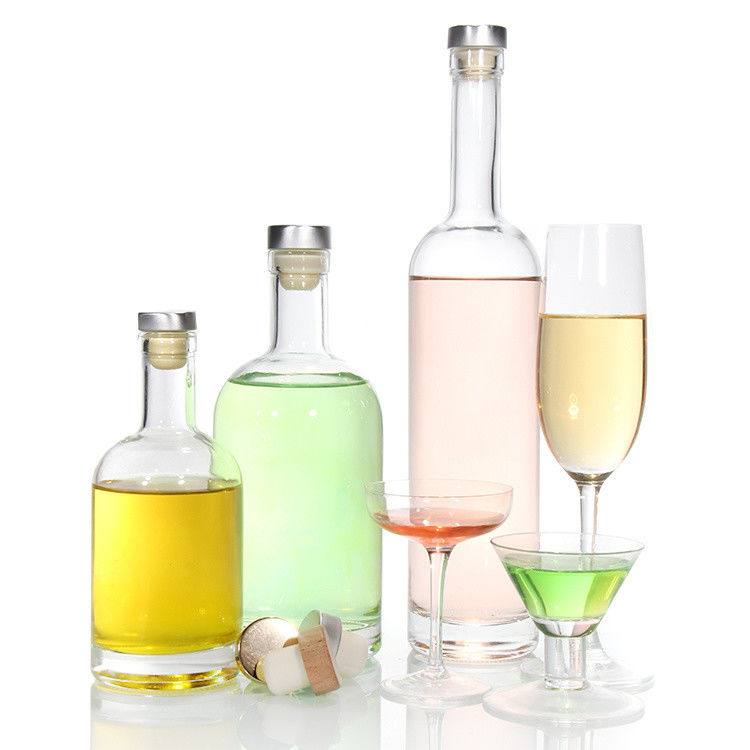 물류 유리 병 공급자 750ml 와드카용 무거운 유리 술 병 저렴한 가격