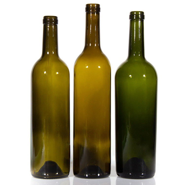 럭셔리 제조업체 375ml 750ml 레드 와인 병 어두운 녹색 뚜?? 이 있는 빈 유리 병