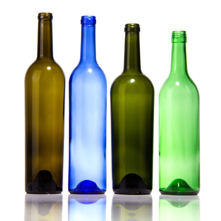 ODM 컬러 글래스 와인 병 500ml 700ml 750ml 1500ml