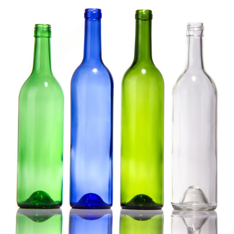 ODM 컬러 글래스 와인 병 500ml 700ml 750ml 1500ml
