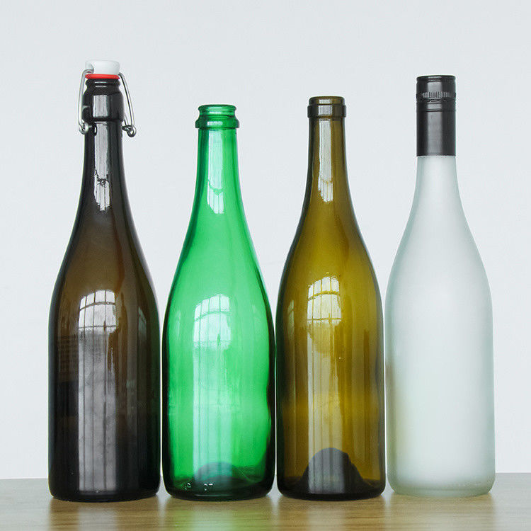 나무 코크 뚜?? 이 있는 750ml 빈 보르도 와인 유리 병