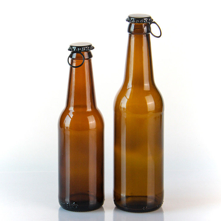유리 음주 병 검은 선명한 유리 와인 병 500ml 와이스키 샴페인 맥주 브랜디 750ml