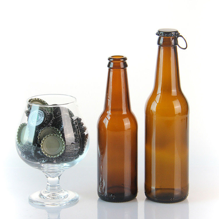 유리 음주 병 검은 선명한 유리 와인 병 500ml 와이스키 샴페인 맥주 브랜디 750ml