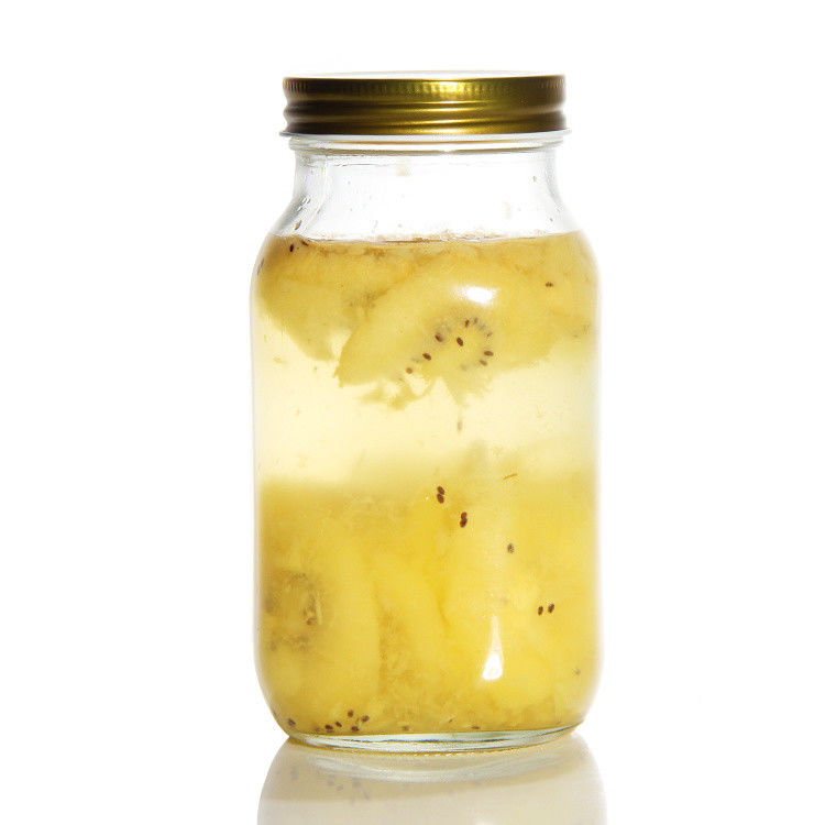 둥근 메이슨 유리 잔 차 잔 12oz 16oz 금 뚜?? 과 500ml 유리 컨테이너
