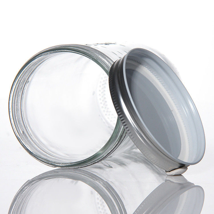 사용자 정의 디자인 8 Oz 16 Oz 식품 저장 컨테이너 뚜?? 이 있는 유리 메이슨 잔