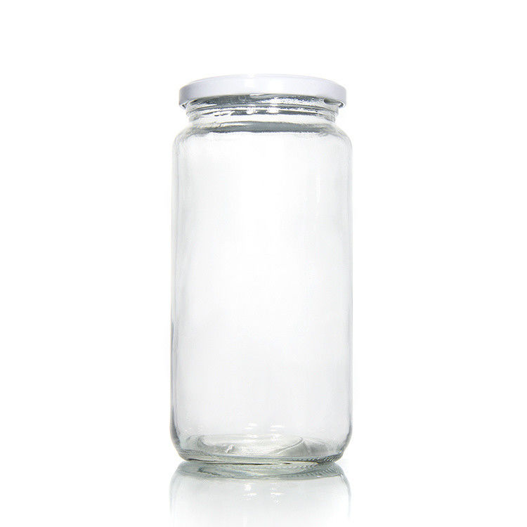 고품질 45Ml 100Ml 150Ml 350Ml 450Ml 공기 밀착 된 부엌 음식 금속 뚜?? 이있는 유리 병
