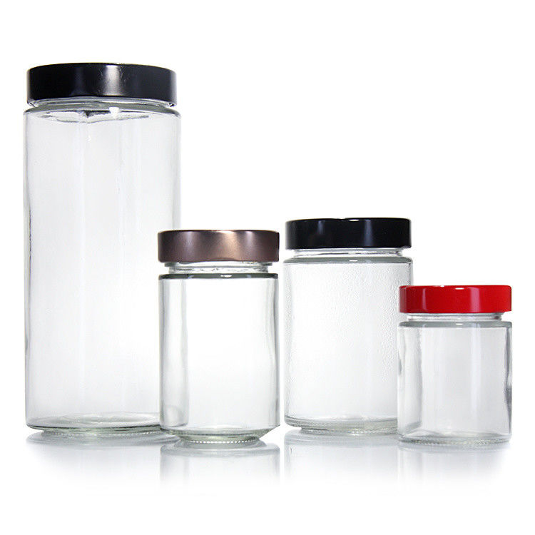 열 저항 둥글 45ml 5Oz 6Oz 8Oz 헤르메틱 유리 저장 용기