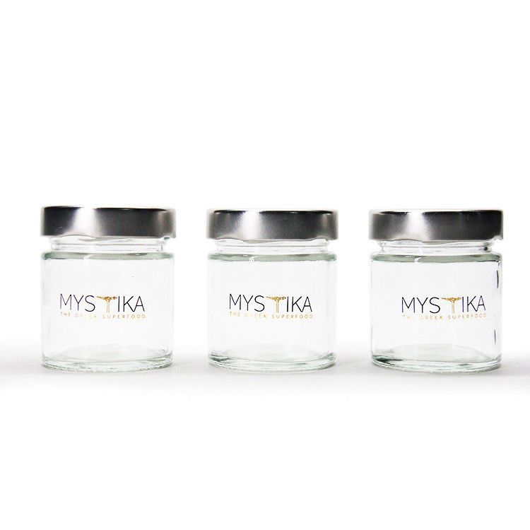 열 저항 둥글 45ml 5Oz 6Oz 8Oz 헤르메틱 유리 저장 용기