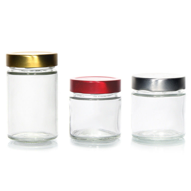 맑은 둥근 4oz 8oz 16oz 12oz 20oz 유리 항아리
