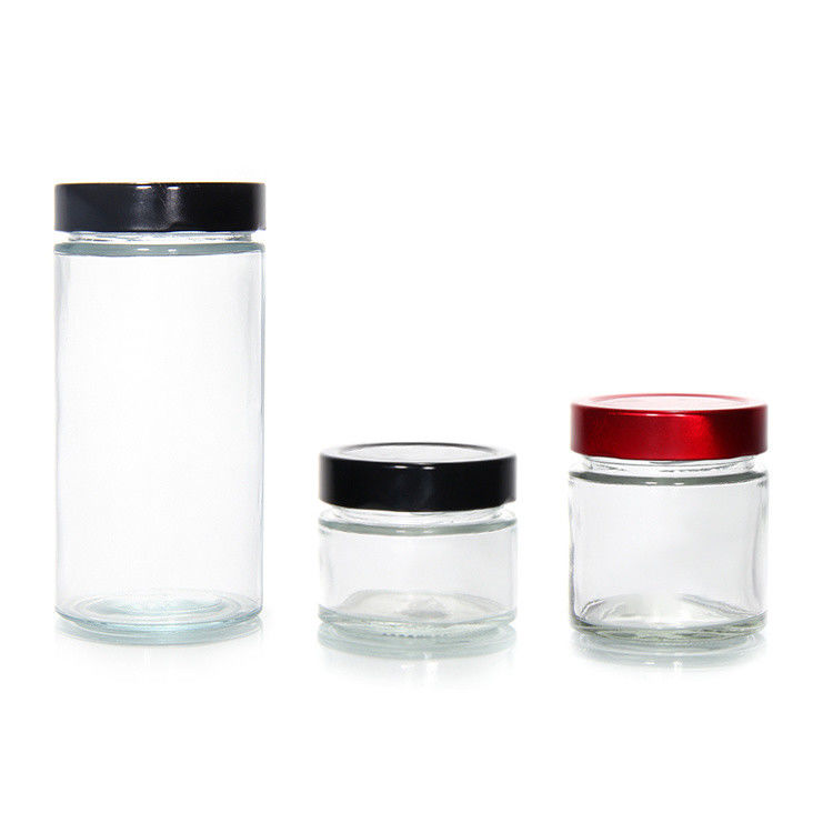 맑은 둥근 4oz 8oz 16oz 12oz 20oz 유리 항아리