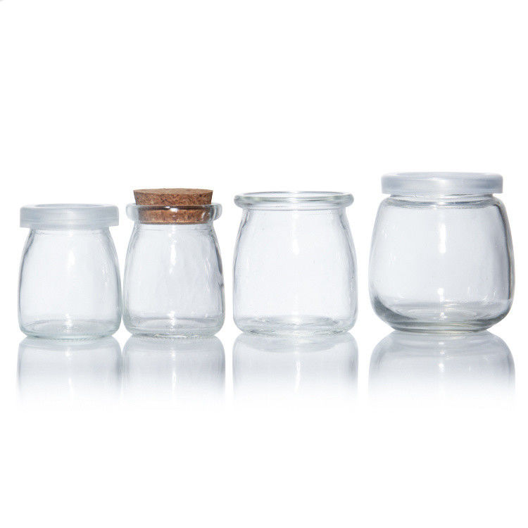 작은 맑은 유리 디저트 유리 용기 코크 뚜?? 7oz 200ml
