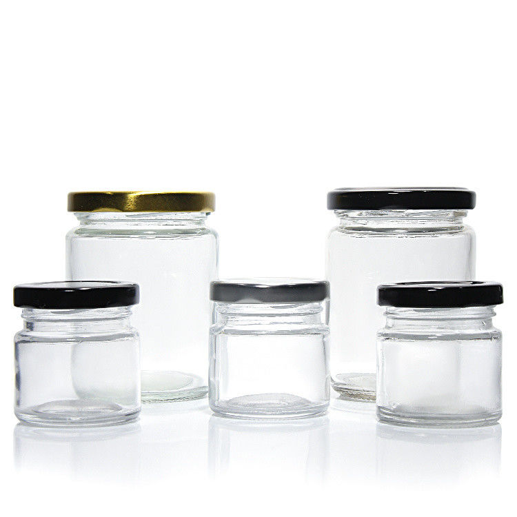 사용자 지정 고급 100ml 180ml 500ml 작은 둥근 냉동 유리 항아리