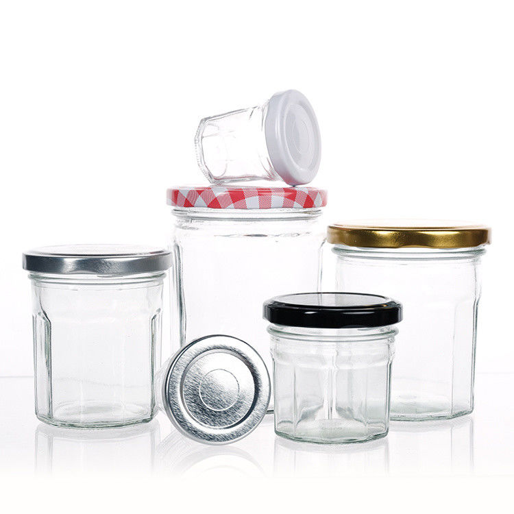 주문 고품질 370ml 500ml 꿀 저장 유리 음식 잔 저장