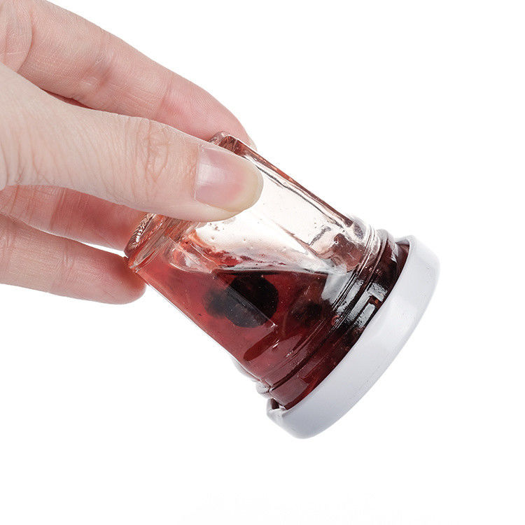 주문 고품질 370ml 500ml 꿀 저장 유리 음식 잔 저장