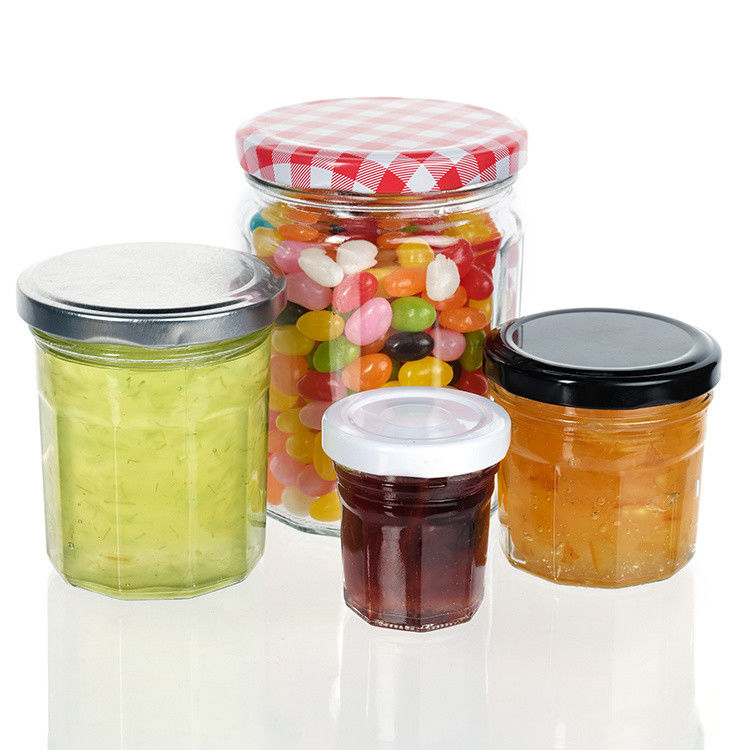 주문 고품질 370ml 500ml 꿀 저장 유리 음식 잔 저장