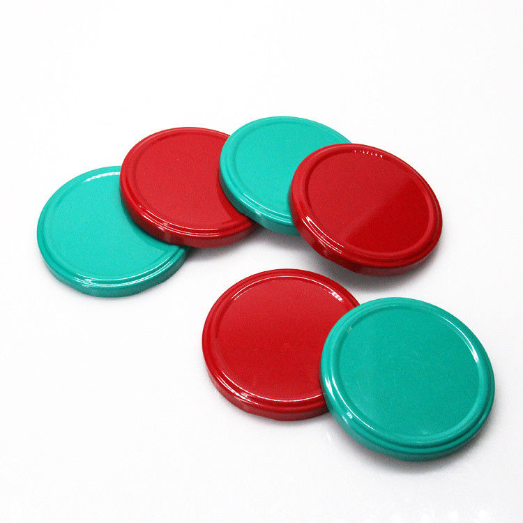 저렴한 가격 43mm 48mm 53mm 58mm 63mm 유리 꿀 잔 금속 톱 틴플레이트 럭 캡