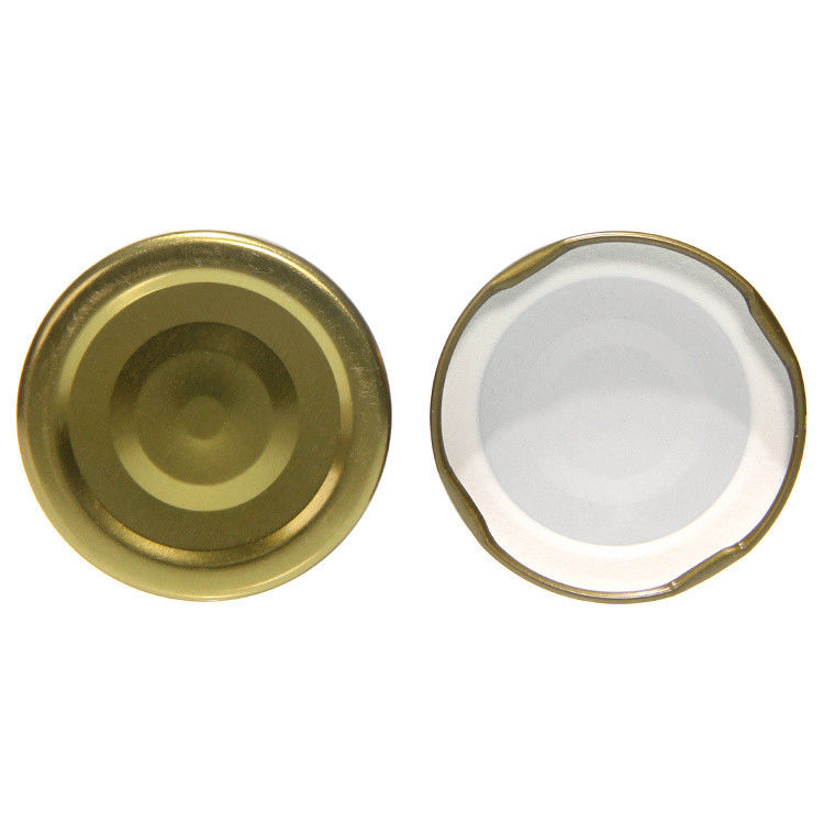 공장 가격 병 밀봉 38mm 목 유리 꿀 용기 밀봉 된 금속 진판 럭 캡
