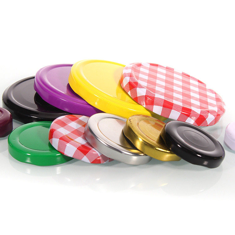 공장 가격 병 밀봉 38mm 목 유리 꿀 용기 밀봉 된 금속 진판 럭 캡