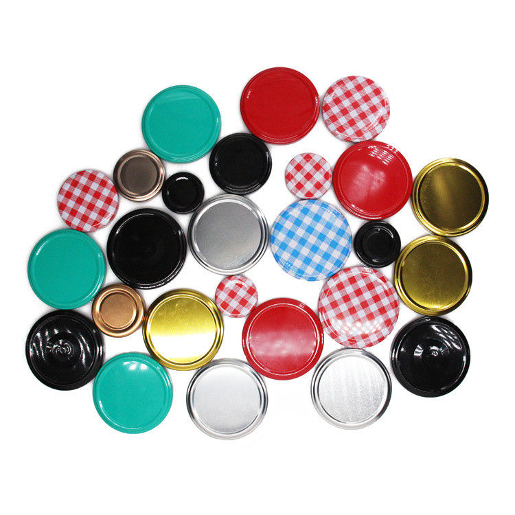 공장 가격 병 밀봉 38mm 목 유리 꿀 용기 밀봉 된 금속 진판 럭 캡