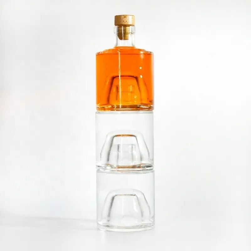 레드 와인 알코올 유리 술 병 코크 750Ml 개인화
