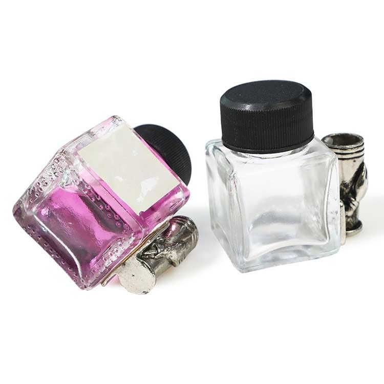 25ml 맞춤식 고대 잉크 병 빈 빈 뱅테지 유리 잉크 병