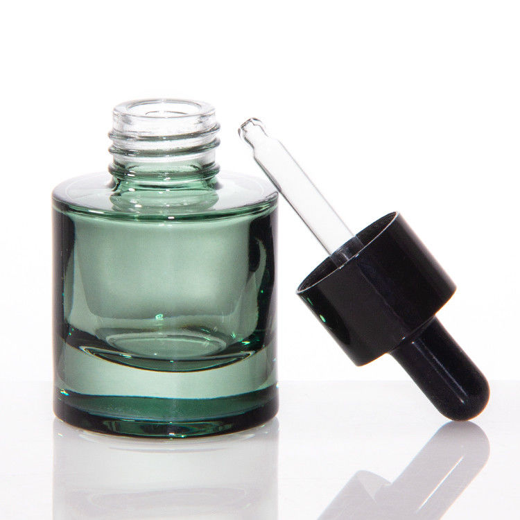 화장품 피부 관리 패키지 20ml 30ml 실린더 맑은 앰버 헤어 에센셜 오일 세럼 유리 방울병