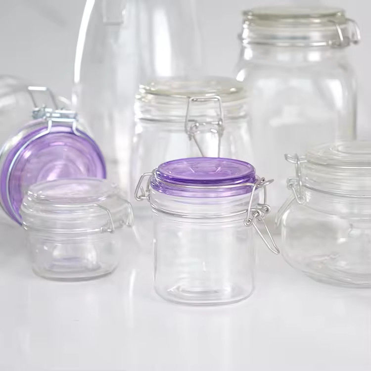 인기가 있는 도매 100ml 180ml 280ml 식품 등급 둥근 꿀 유리 항아리