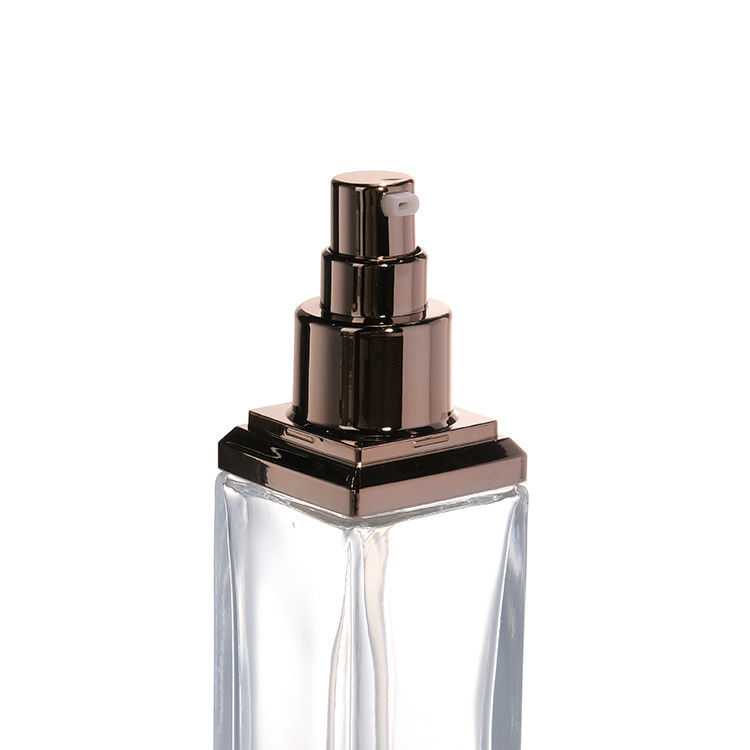 30ml 50ml 80ml 100ml 투명 유리 펌프 병 세럼 에센셜 오일 향수 로션