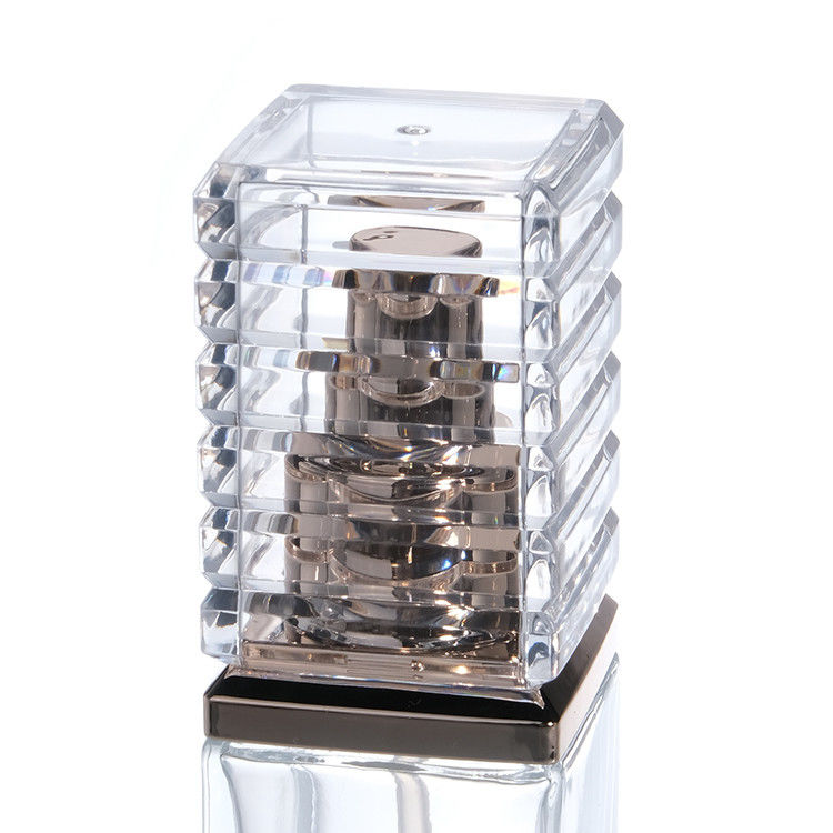 30ml 50ml 80ml 100ml 투명 유리 펌프 병 세럼 에센셜 오일 향수 로션