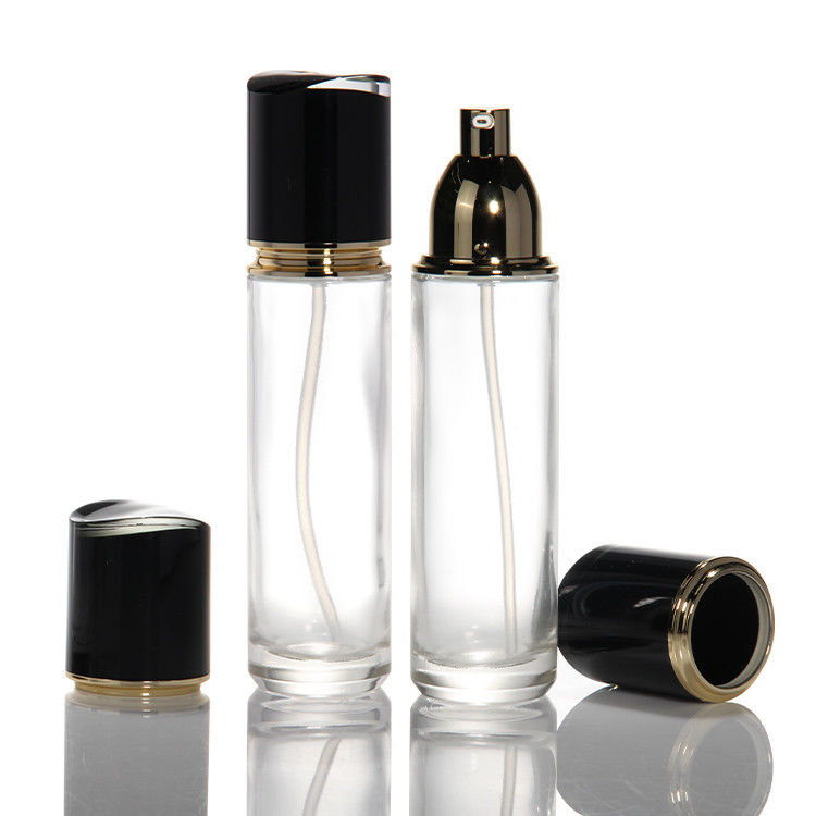 고급 100ml 120ml 200ml 유리 로션 병 화장품 향수 기름 크림 로션 투명 두꺼운 벽