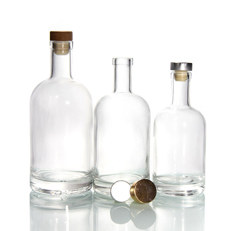 와인 음료용 선명한 유리 병 코크 막대기로 마실 수 있다 공기 밀폐 뚜?? 병 공급자 500ml 750ml
