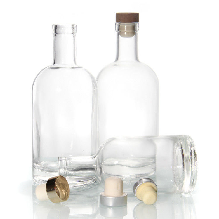 유리병 공급자 25oz Kombucha를 위한 무거운 기본 병 750ml 맑은 보르도 유리 와인 병
