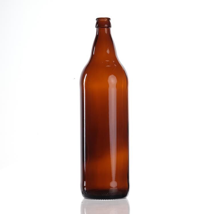 고품질의 녹색 앰버 맥주 유리 병 맑은 뜨거운 스탬핑 음료 맥주