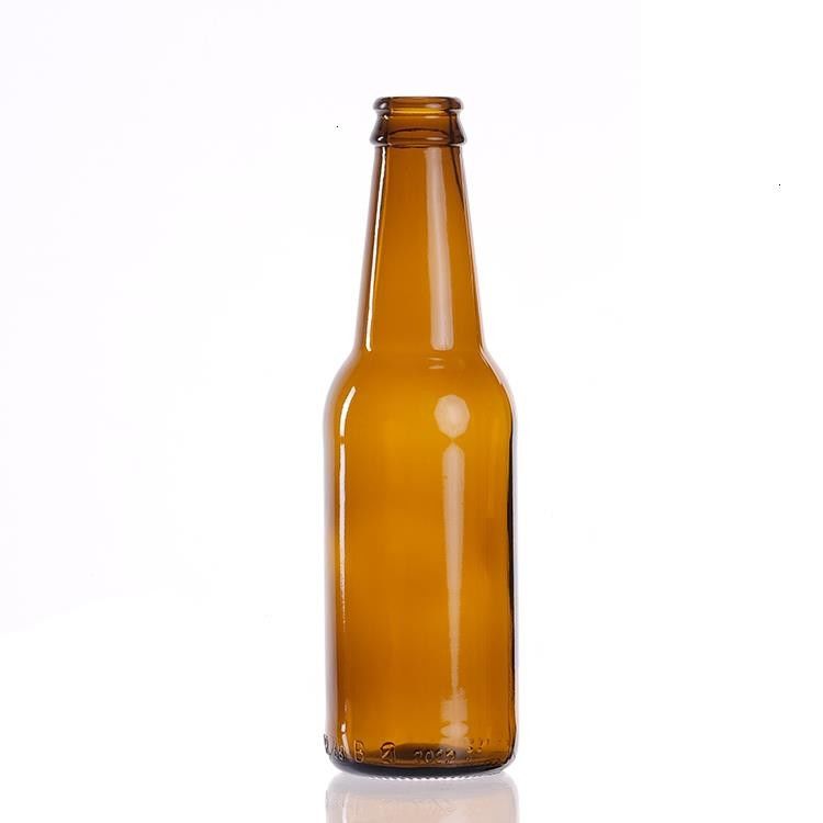 고품질의 녹색 앰버 맥주 유리 병 맑은 뜨거운 스탬핑 음료 맥주
