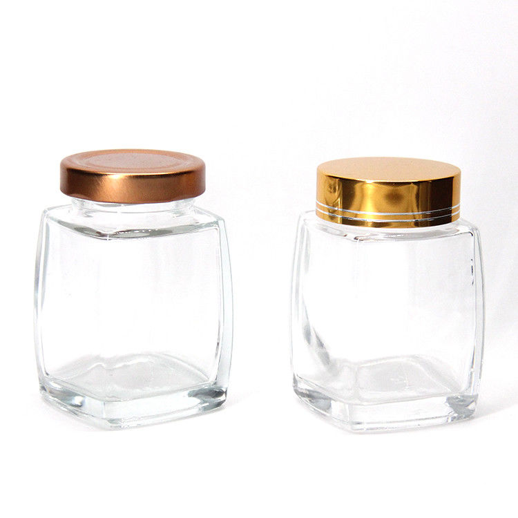 내구성 맑은 유리 식품 용기 100ml 240ml 높은 밀폐 저장 용기 과일