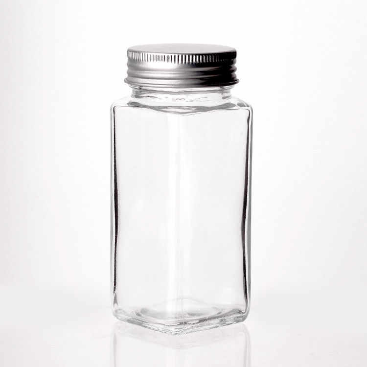 사용자 지정 로고 다양한 스타일 40Z 8OZ 셰이커 톱과 함께 유리 향신료 상자 향신료 뚜??