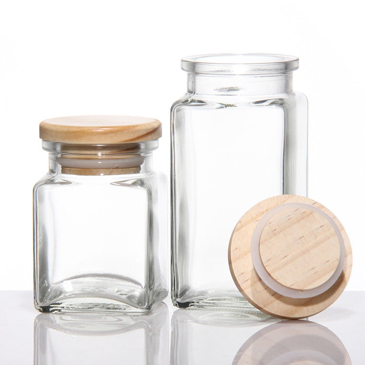 사용자 지정 로고 4oz 8Oz 평면 향신료 고추 소금 유리 잔 금속 대나무 뚜??