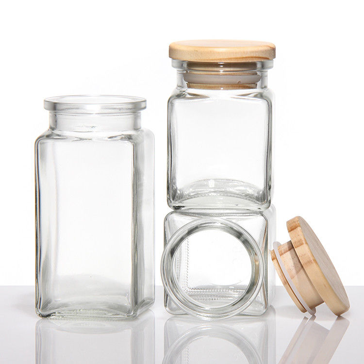 사용자 지정 로고 4oz 8Oz 평면 향신료 고추 소금 유리 잔 금속 대나무 뚜??